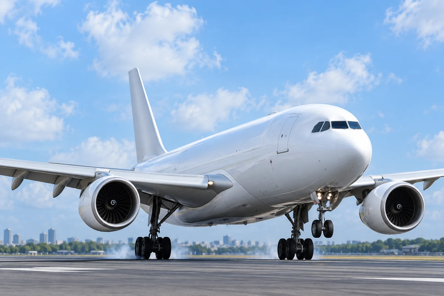 Airplane ready for express cargo delivery